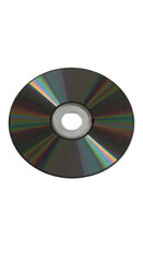 Isolated CD Disc With Transparent Background Showing Data Storage Media