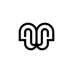 Abstract M monogram logo design, icon can be used for luxury, elegant and Vector business