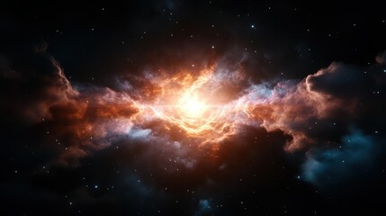 Fototapeta premium Stunning Nebula Explosion in Deep Space