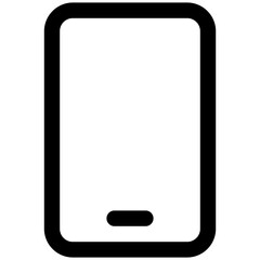 Mobile Icon. Phone, Cell Phone, Telephone, Smartphone Vector Icon. User Interface, User Experience, Lineal Style Isolated Vector Icon. 