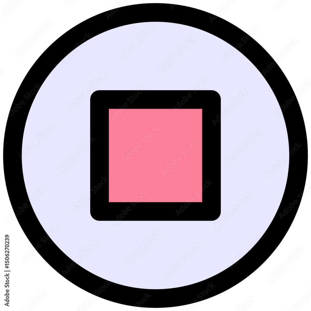 Poster resume button icon, video player vector icon. user interface, user experience, lineal color style is