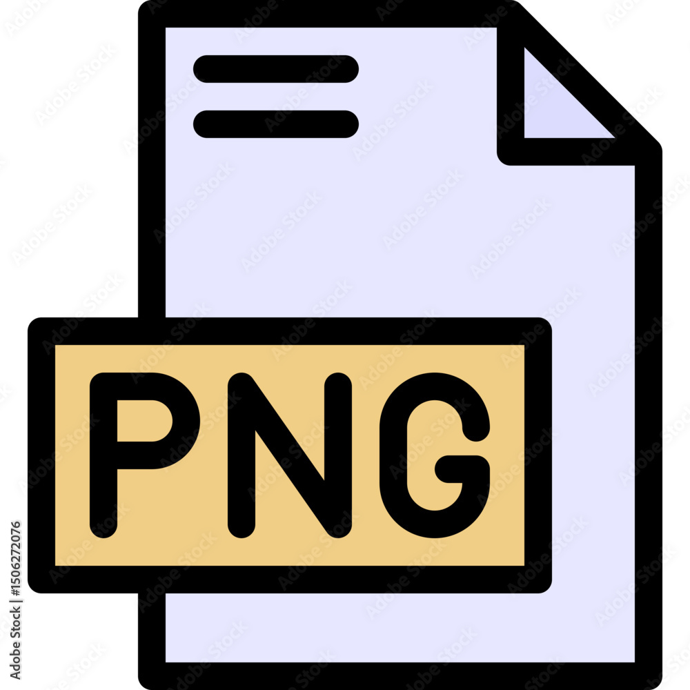 Poster png file format vector icon, isolated on abstract background. lineal color icon.