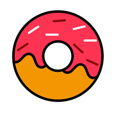 Obraz premium Donut cartoon