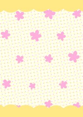 Flower dot pattern illustration picture background