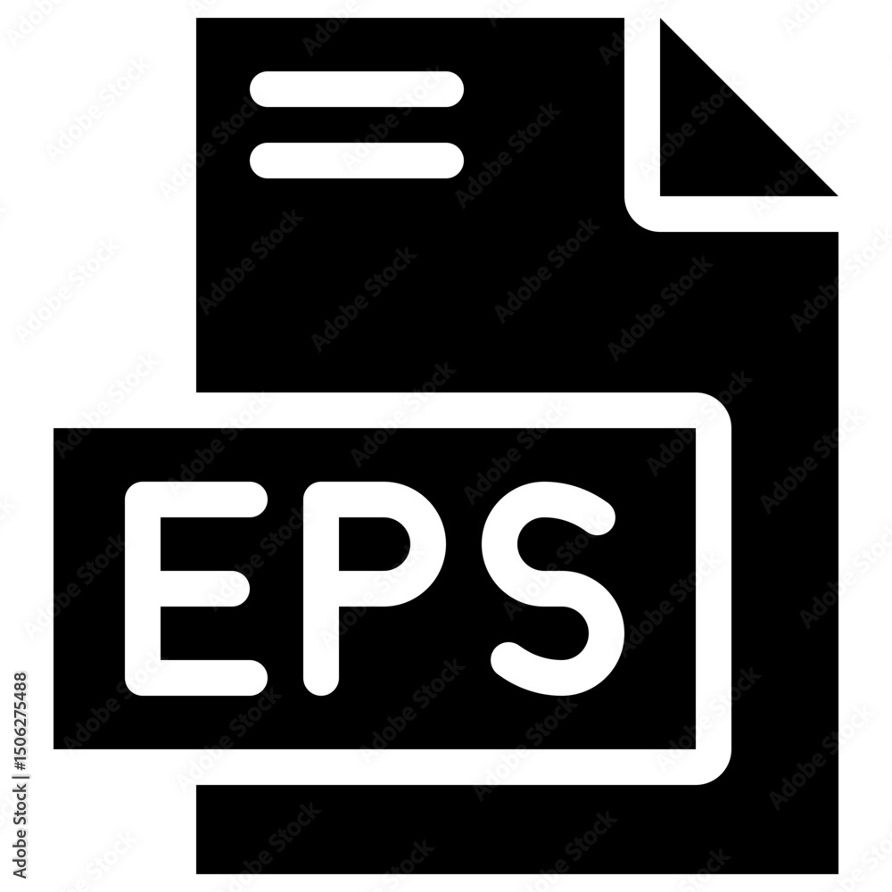 Poster eps file format vector icon, isolated on abstract background. silhouette icon.
