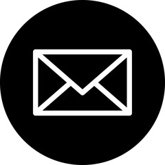 Email, Message, Gmail, Mail Vector Circular Isolated Icon, User Interface Icon.