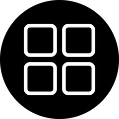 Dashboard Icon, Apps, Circular Style Isolated Vector Icon.