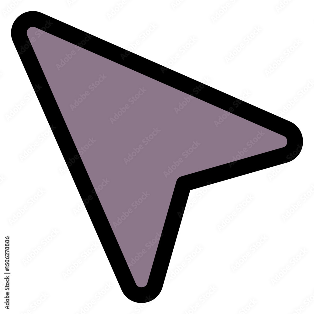 Poster navigation vector lineal color isolated icon, user interface icon.
