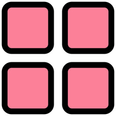 Dashboard Icon, Apps, Lineal Color Style Isolated Vector Icon.