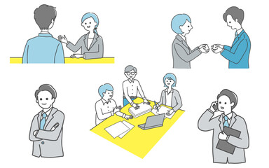 ビジネスイラストセット