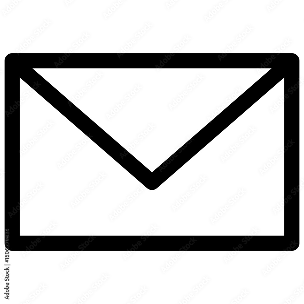 Poster email simple vector lineal isolated icon, user interface icon.