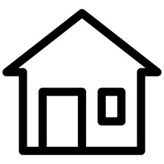 Home Button Vector Lineal Isolated Icon, User Interface Icon.