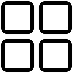 Dashboard Icon, Apps, Lineal Style Isolated Vector Icon.