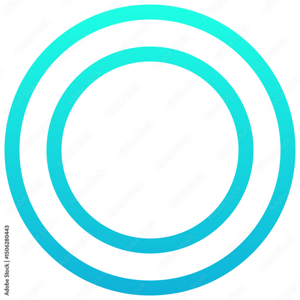 Poster dollar coin vector lineal gradient isolated icon, user interface icon.