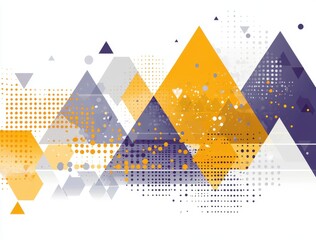 Abstract Triangular Pattern with Dots