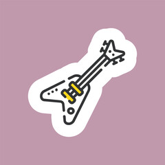 vintage sticker icon illustration