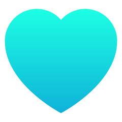  Heart, Love, Valentine Vector Silhouette gradient Isolated Icon, User Interface Icon.