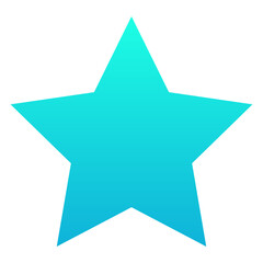  Star Icon Symbol. Silhouette gradient Style Isolated Vector Icon.