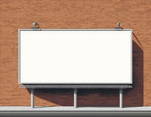 Obraz premium Blank urban billboard ready for creative advertising campaigns placement