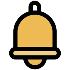 Notification Bell Icon, Notification Icon, Lineal Color Style Isolated Vector Icon. 