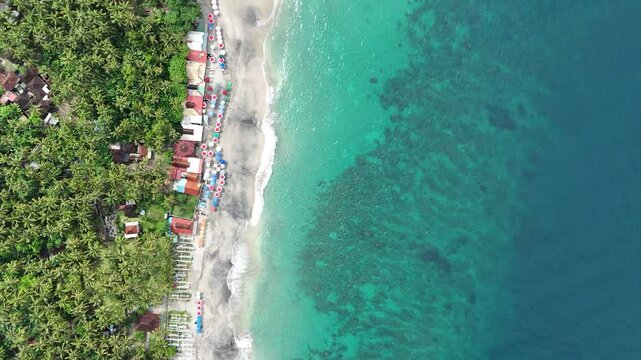 luxury travel, landscape, travel, beach, virgin beach, outdoors, coast, tropical, palm trees, island, nature, southeast asia, sea, holiday, tourism, aerial view, scenic wonderland, pristine coastline,