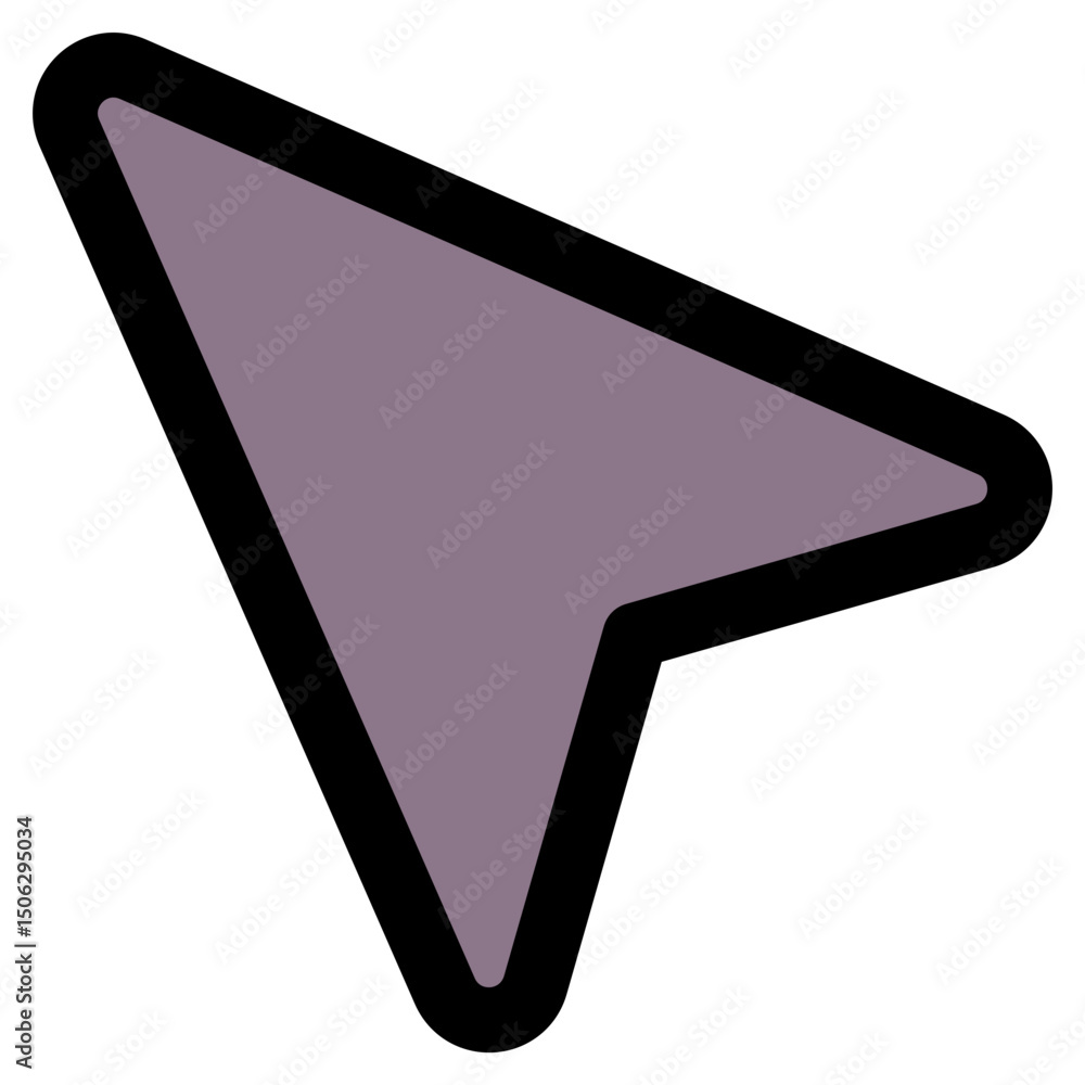 Poster cursor tool vector lineal color isolated icon, user interface icon.