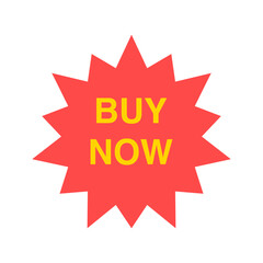 Buy Now. Special offer price sign. Advertising Discounts symbol. Star button. Graphic design element. Vector