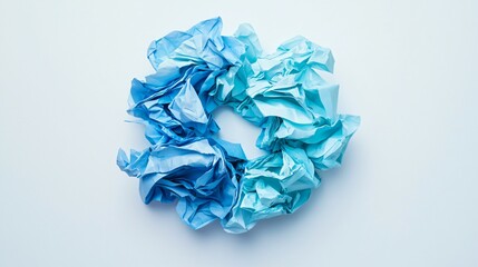 Fototapeta premium Crumpled paper balls forming a creative sculpture, teamwork,creativity,innovation concept.