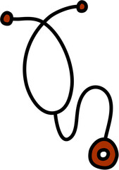 Hand Drawn Stethoscope Illustration