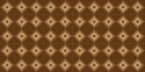 Fototapeta premium Seamless Geometric Diamond Pattern in Earth Tones, Abstract Modern Rhombus Repeat Background in Brown Hues, Elegant Neutral Design: Repeating Diamond Tile Motif.
