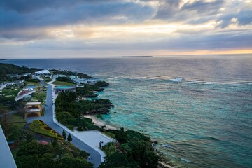 Emerald Beach Sunset, Okinawa, Japan