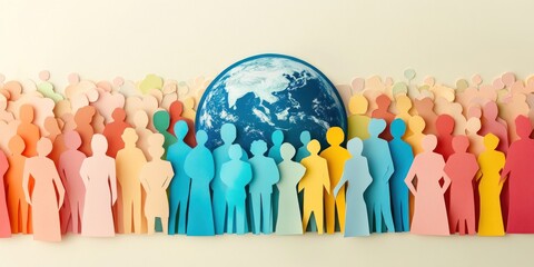 Global Community: A Colorful Representation of Unity and Diversity