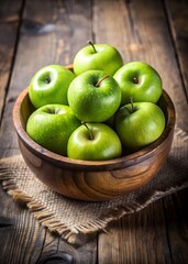 green apples in a bowl