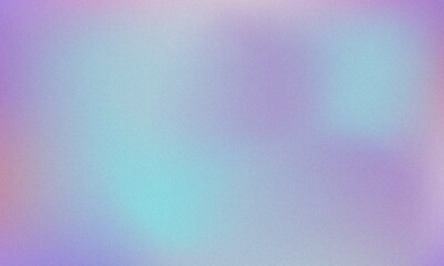 Pastel colored with White Gradient Blurred with Grainy Noise Texture background. Abstract pink, purple, blue, yellow, and teal colorful design.
