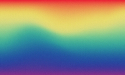 Pastel colored with White Gradient Blurred with Grainy Noise Texture background. Abstract pink, purple, blue, yellow, and teal colorful design.