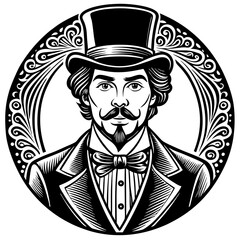 Victorian Gentleman with Top Hat