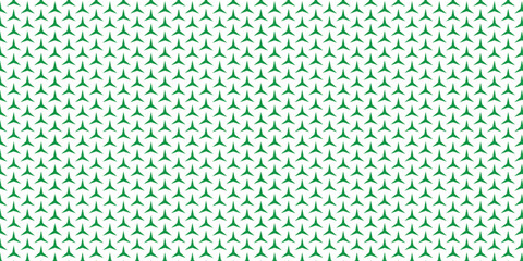 Seamless Green Geometric Triangle Pattern on White, Abstract Modern Christmas Tree Repeat Background, Minimalist Holiday Design: Green Star Motif.