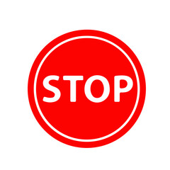 Danger sign, Caution warning signs set, stop sign, stop hand symbol, electric shock hazard warning sign radiation sign symbols