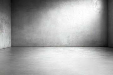 Empty room with concrete walls and floor.