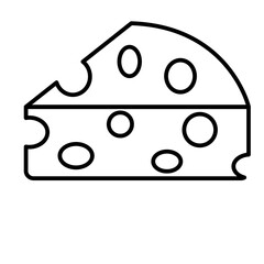 piece of cheese vector
