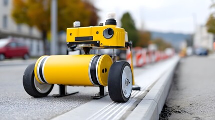 Ground-penetrating radar surveying pavement for infrastructure inspection