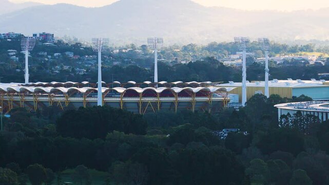 Aerial View of Carrara Stadium in Gold Coast