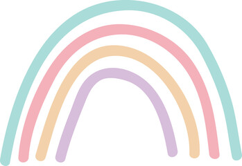 Rainbow line organic design