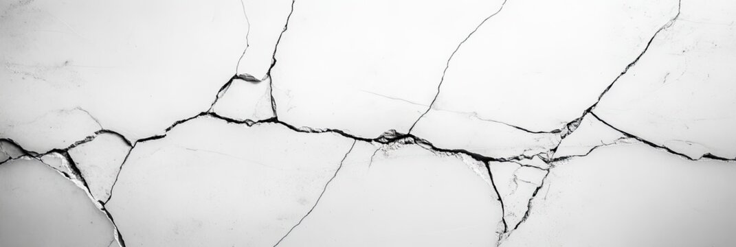 Cracked White Surface