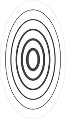 Fototapeta premium Oval halftone line with blending. Technology design element