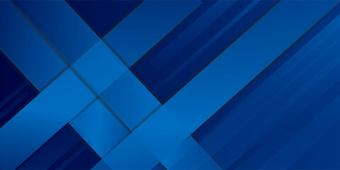 Fototapeta premium Blue abstract geometric background. Suit for business, institution, conference, party, Vector illustration