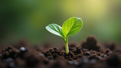 Naklejka premium young green plant