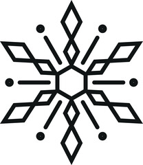 Christmas snowflake design vector illustration