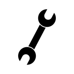 wrench icon on white background