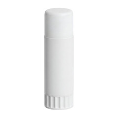 Cylindrical white eraser stick, isolated on transparent background